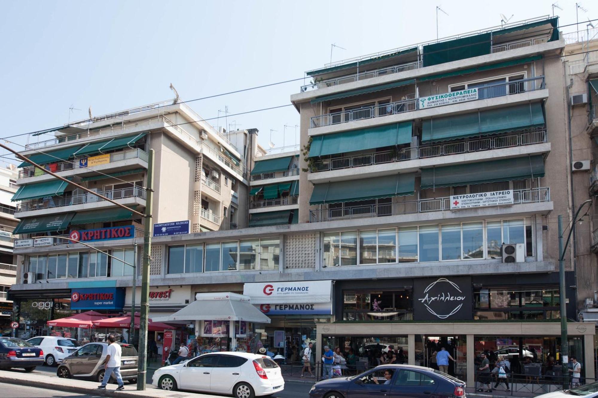 אתונה Modern 1 Bd Balcony Apt Near Metro In Kato Patisia מראה חיצוני תמונה
