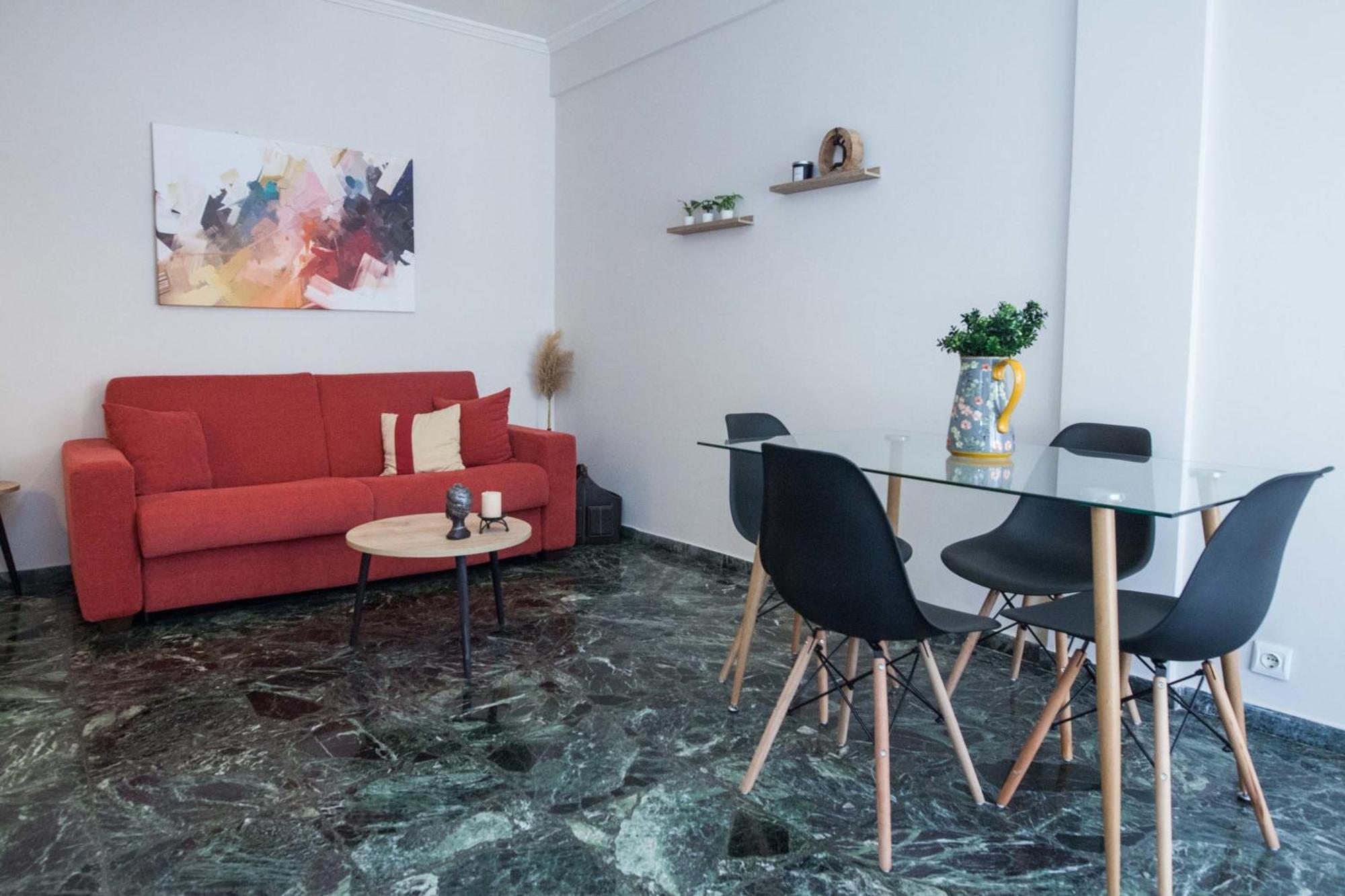 אתונה Modern 1 Bd Balcony Apt Near Metro In Kato Patisia מראה חיצוני תמונה